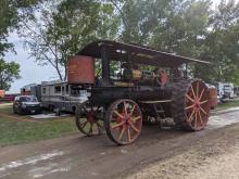 24 HP Minneapolis Steam Engine returning from work