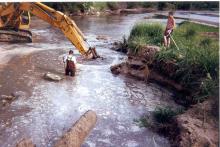 Recovering the Avery from the river