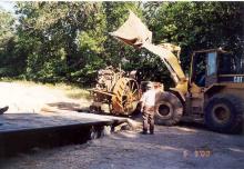 Recovering the Avery from the river