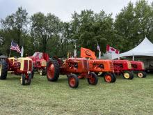 Cockshutt Row of tractors