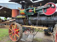 Minneapolis Steam engine sawing